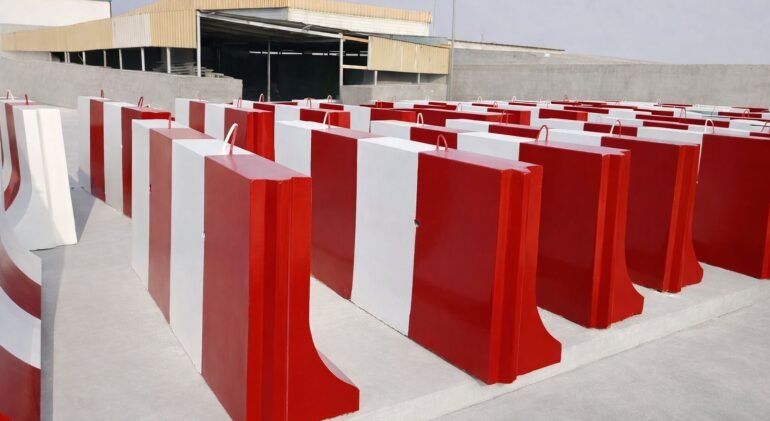 concrete road barrier